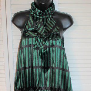 VINTAGE TOP BARE SHOULDER SLIT OPEN BACK